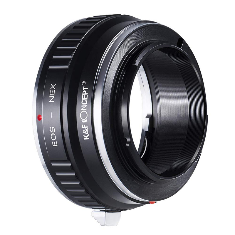 K&F Concept Lens Mount Adapter Compatible with Canon EOS Lens to Sony Alpha Nex E-Mount Camera Body,fits for Sony NEX-3, NEX-5, NEX-5N, Sony a6000, Sony a6500, NEX-C3, NEX-F3 EOS-NEX