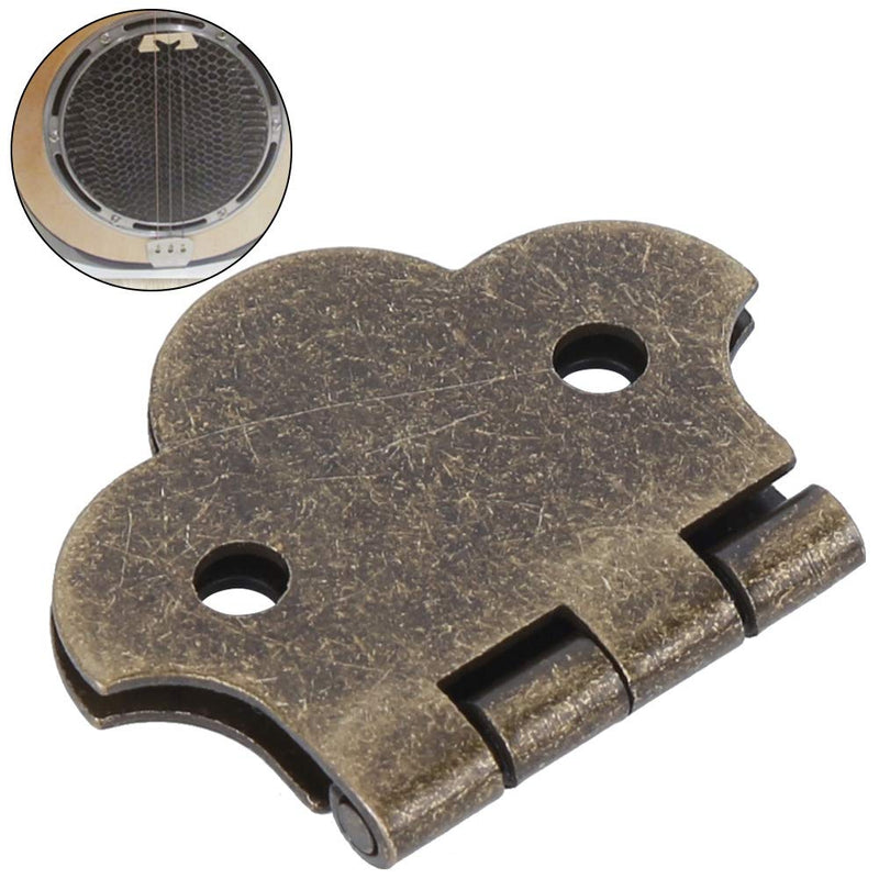 Bronze 3-String Guitar Hinge Tailpiece Hardtail Compatible with 3-String Cigar Box Guitars