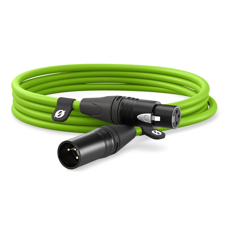 RØDE XLR-3 Premium XLR Cable (3m, Green) XLR3M-G