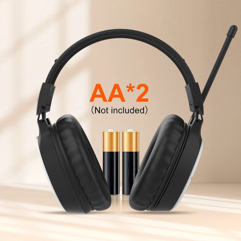 UMUTOO AM FM Radio Headphones, Personal Portable Radio Headset am/fm Digital with Best Reception for Jogging, Mowing, Cycling, Meeting, Powered by 2 AA Batteries (Not Included)…