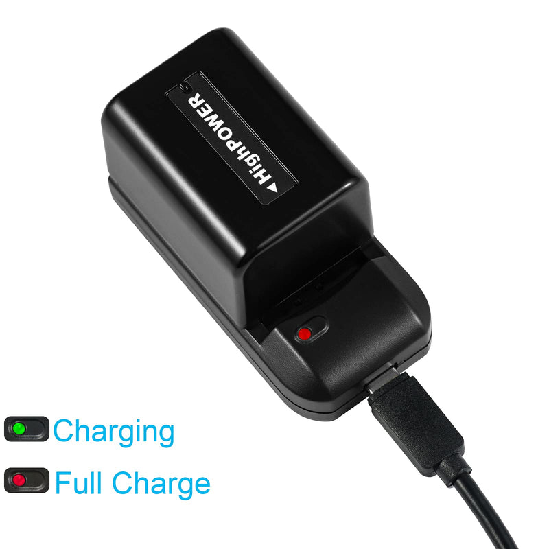 [AUSTRALIA] - Camcorder Video Digital Camera Travel Charger and 3.7V 2000mAh NP-FV5 Plus Li-ion Rechargeable Battery（NP-FV5 Plus Battery Charger） 