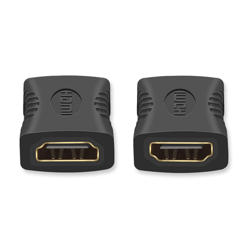 FEIYIU HDMI Female to Female Adapter Gold Plated High Speed HDMI Female Coupler 3D&4K Resolution-2 Pack