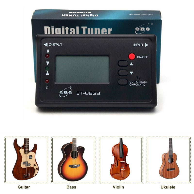 Chromatic Tuner for Guitar Electric Bass Mandolin Ukulele Violin Banjo Cello