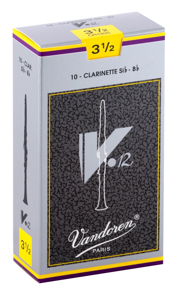 Vandoren CR1935 Bb Clarinet V.12 Reeds Strength 3.5; Box of 10