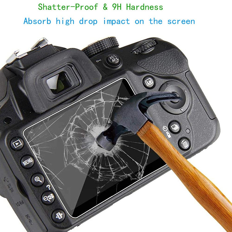 Z5 Screen Protector, Z5 LCD Screen Protector for Nikon Z 5 Z5 Mirrorless Digital Camera (3Pack), 2* Hot Shoe Cover (Ladybug and Bee), 0.3mm 9H Hardness Tempered Glass Screen Protector