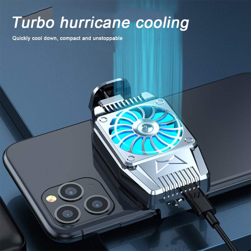 Universal Mini Mobile Phone Cooling Fan Radiator Turbo Hurricane Game Cooler Cell Phone Cool Heat Sink H15