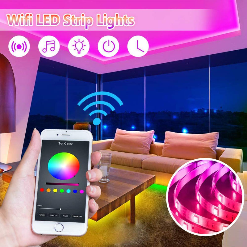 [AUSTRALIA] - Led Strip Light Bluetooth ,WEILY 32.8ft 10M Waterproof 5050 LED RGB Led Lights Strip 