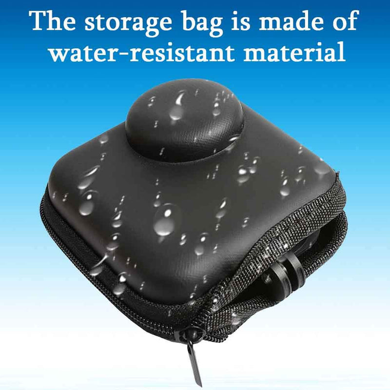 [AUSTRALIA] - ULBTER Mini Storage Bag Case for GoPro MAX Waterproof 360 Camera + Rubber Lens Cap Cover , Carrying Portable Boxes Accessory for Go pro Max [2+1 Pack] 