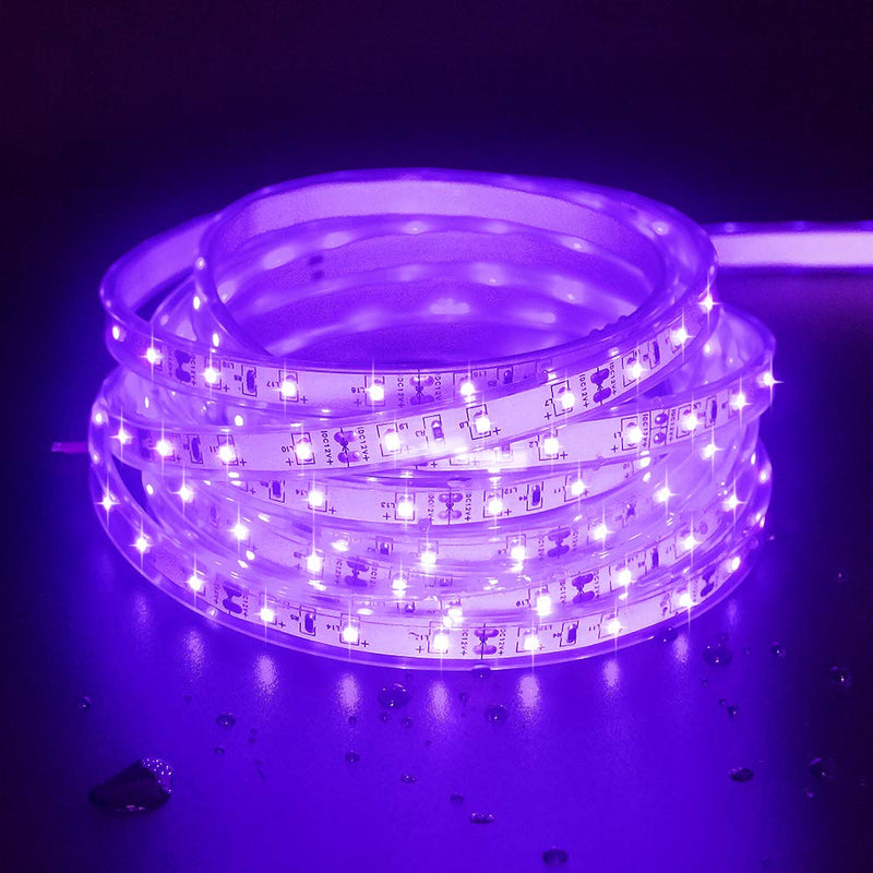 [AUSTRALIA] - Purple Light Strip, Waterproof Led Strip Lights, 16.4ft 300 LEDs Rope Lights, 12V Flexible Purple Lights Strip Lights Light + Power Supply 