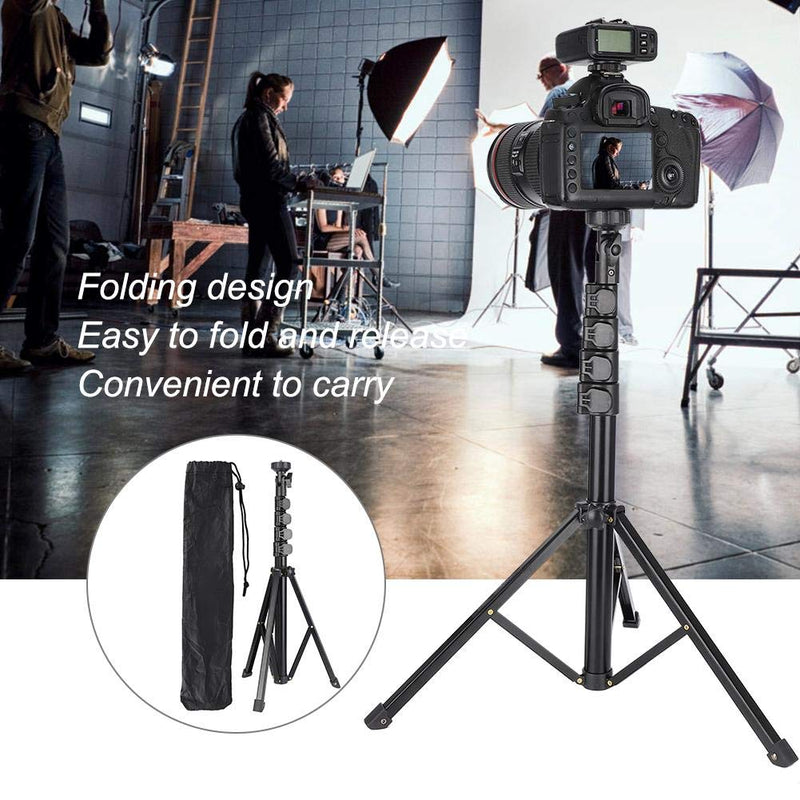 [AUSTRALIA] - FL019 Light Stand Photography Photo Studio Light Stands for Video Aluminum Alloy Black Multifunction Adjustable Light Stand Mobile Phone Live Bracket Photograph Tripod 