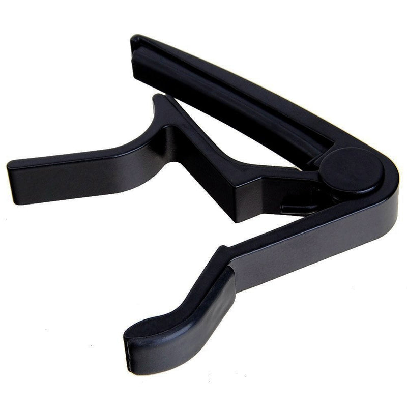 6-String Acoustic & Electric Guitar Capo- Single Handed Capo (MA-12-F) Classic Black