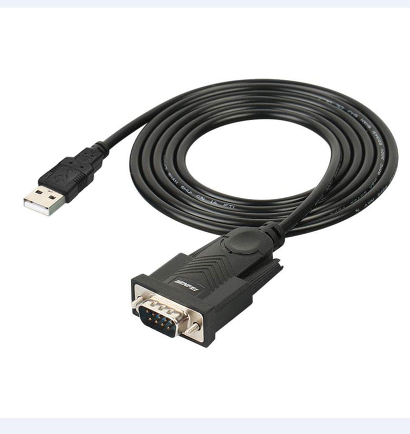 USB to Serial Adapter, Benfei USB to RS-232 Male (9-pin) DB9 Serial Cable, Prolific Chipset, Windows 10/8.1/8/7, Mac OS X 10.6 and Above, 1.5M