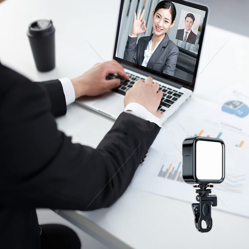 62LEDS Rechargeable Selfie Light, 7 Brightness Levels Phone Ring Light Mini Portable Clip on Fill Lights for iPhone, Cell Phone, Laptop, TikTok, Selfie, Video Conference, Camera.