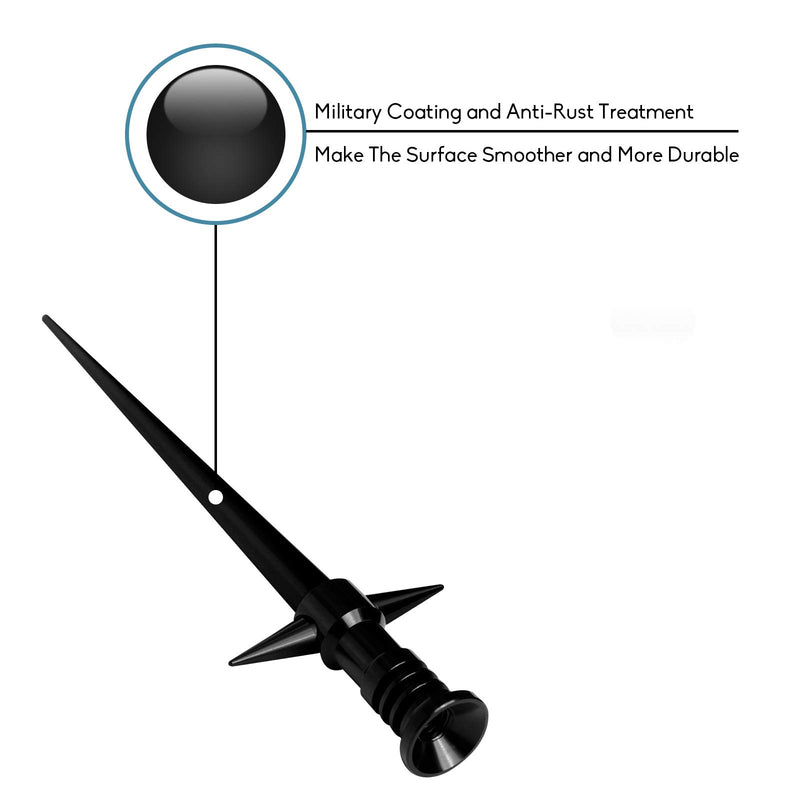 DeepRoar Replacement Antenna for Chevy Silverado 2007-2018, Optimized FM/AM Reception, 5.25 Inch LS02 (Black) Black