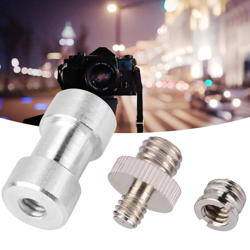 15pcs 1/4 Turn 3/8 Converter Threaded Screws Adapter Screws Accessory for DSLR Camera/Tripod Head/Umbrella/Flash Light Stand/Quick Release Plate