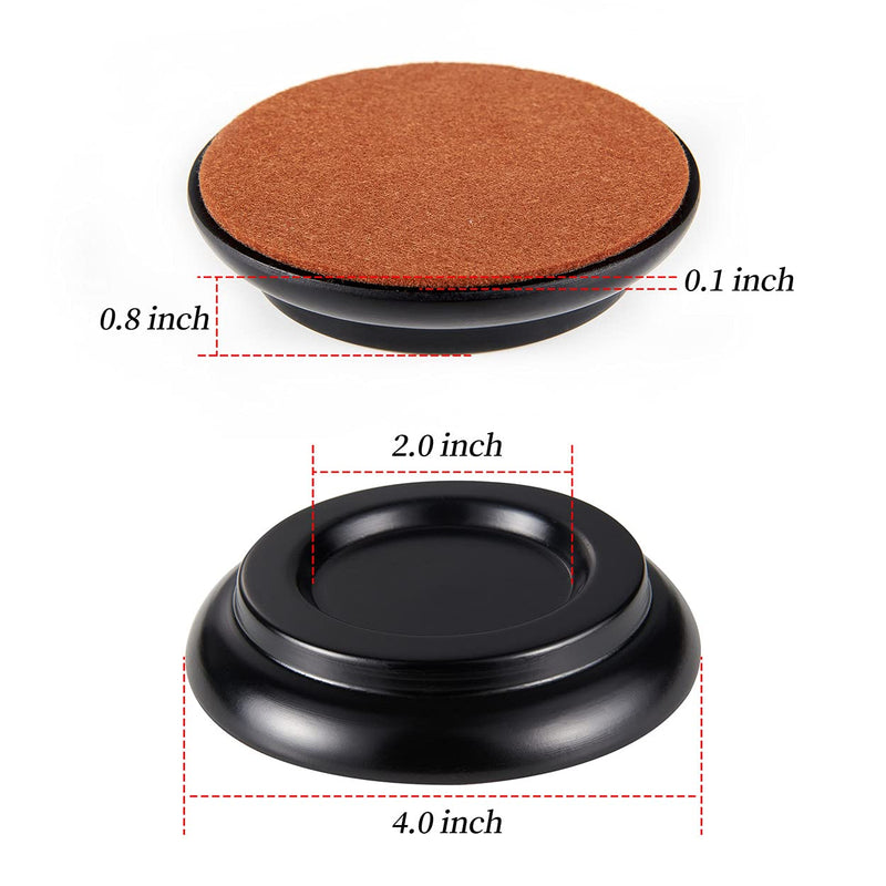 Piano Caster Cups,Piano Caster Cups for Upright Piano, Piano Floor Protectors Super Hard ABS Plastic Piano Leg Coasters for Hardwood Floor
