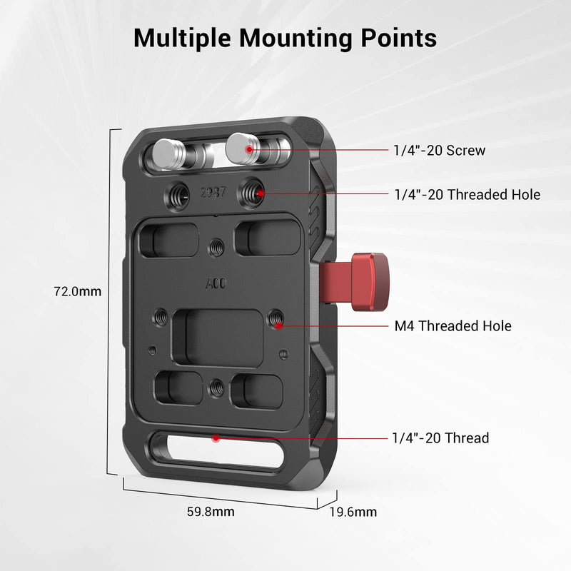 SMALLRIG Mini V-Lock Mount Battery Plate - 2987