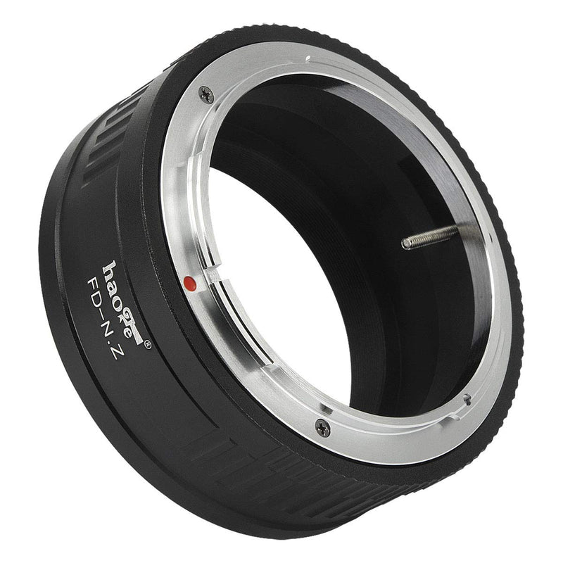 Haoge Manual Lens Mount Adapter for Canon FD Lens to Nikon Z Mount Camera Such as Z7II Z6II Z6 Z7