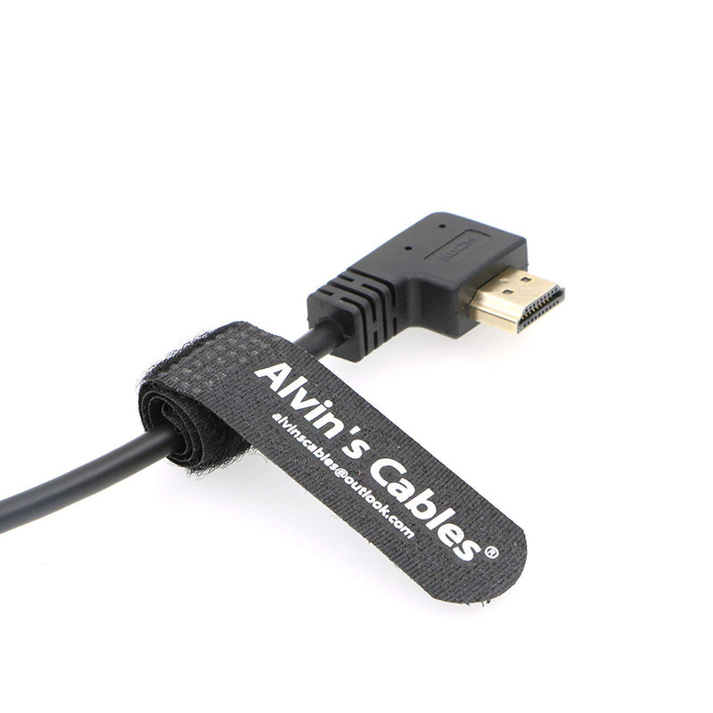 Alvin's Cables Z CAM E2 L Shape 2.0 HDMI Cable for Portkeys BM5 Monitor 90 Degrees Up to Right Angle Down 60CM