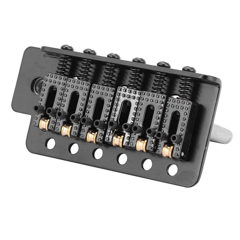 Guitar Tremolo Bridge, Tremolo System with Roller Single Locking Vibrato Bridge Tailpiece for ST Guitar (Black)