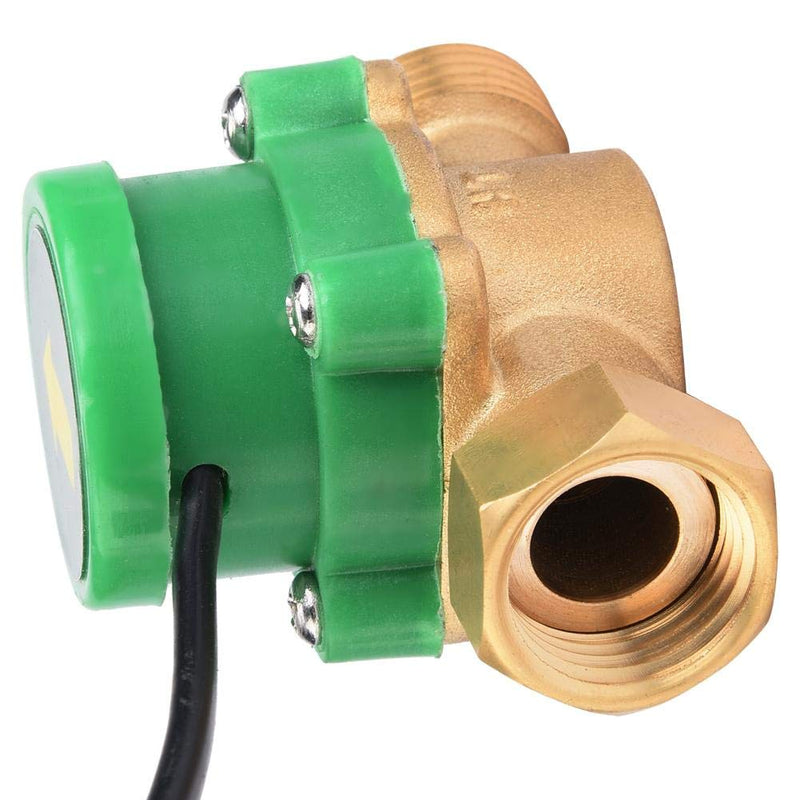 Water Flow Switch, 220V 1.5A G1/2-G1/2 Thread Water Pump Flow Sensor Electronic Pressure Automatic Control Switch 220V