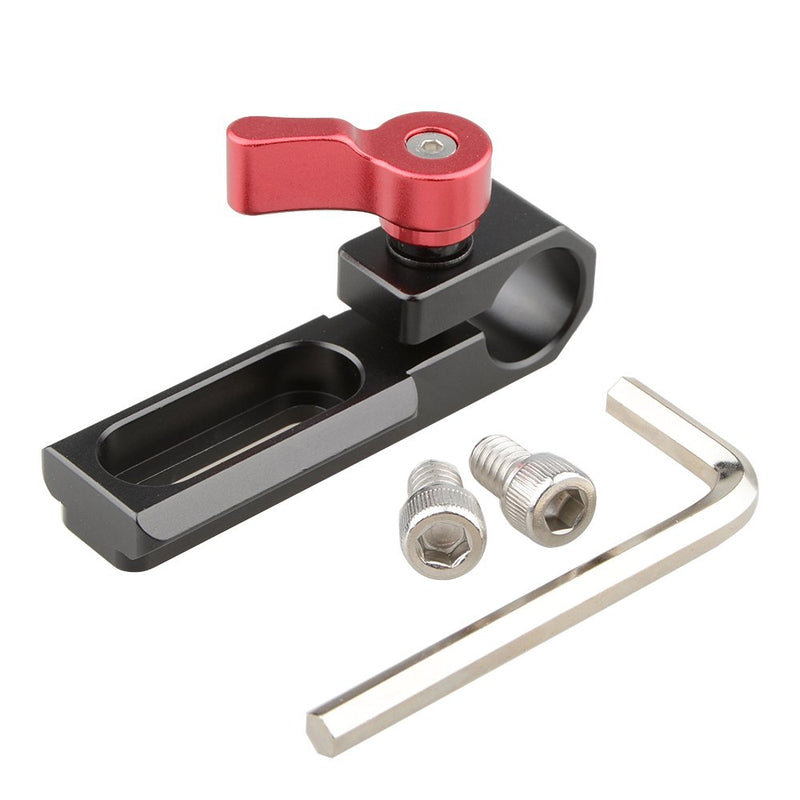 CAMVATE 15mm Single Rod Clamp with NATO Rail(Red)