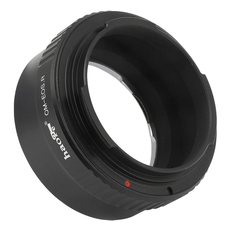 Haoge Manual Lens Mount Adapter for Olympus OM Lens to Canon RF Mount Camera Such as Canon EOS R