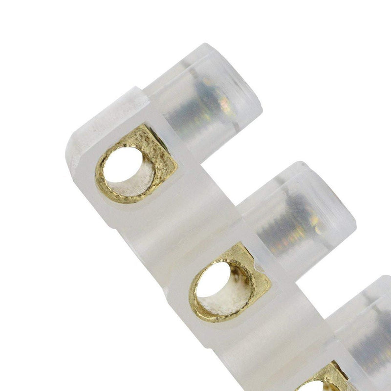 COMOK Dual Row 12 Position Barrier Block Terminal Strip Cable Connector 60A 2Pcs