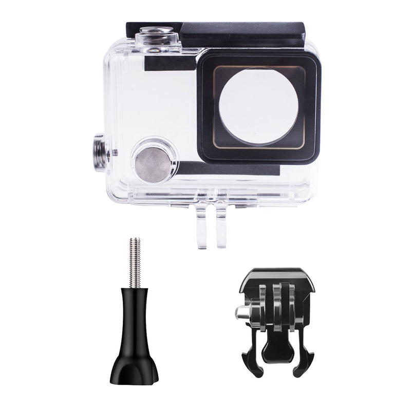Beinhome Waterproof Housing Case for GoPro Hero 3+ 4, Anti-Scratch Protective Cover Shell for 45 Meters Underwater Use with Quick Release Mount and Thumbscrew Transparent