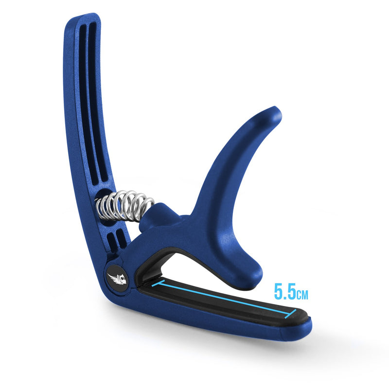 Tiger Blue Quick Release Guitar Trigger Capo for Acoustic Electric Guitars