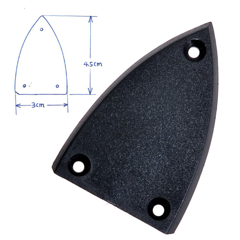 1pc 3 Hole Black Triangle Truss Rod Cover for Electric Guitar Parts Accessories