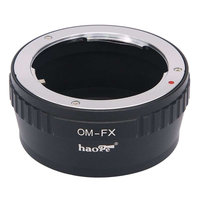 Haoge Manual Lens Mount Adapter for Olympus OM Zuiko Lens to Fujifilm Fuji X FX Mount Camera Such as X-A10 X-A20 X-E1 X-E2 X-E2s X-E3 X-H1 X-M1 X-Pro1 X-Pro2 X-T1 X-T2 X-T3 X-T10 X-T20 X-T30 X-T100