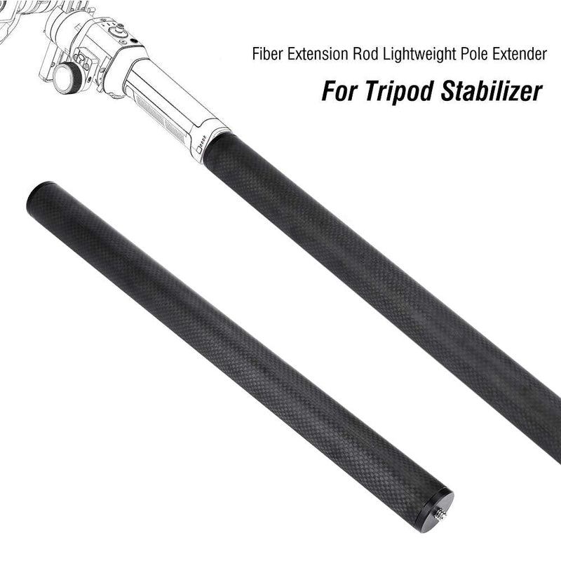 Tripod Extension Tube for Gimbal, Carbon Fiber Extension Rod Lightweight Pole Extender Accessory for Tripod Stabilizer
