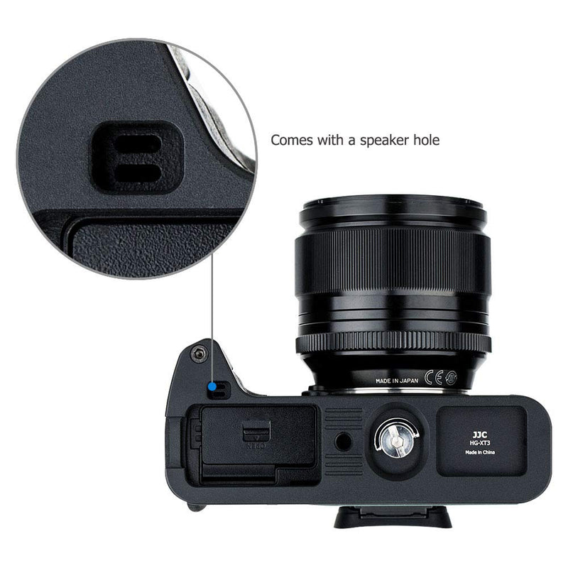 JJC Metal Hand Grip L Bracket Holder for Fujifilm Fuji X-T3 XT3 X-T2 XT2 Camera, Arca Swiss Type Quick Release Plate, Replaces Fujifilm MHG-XT3 MHG-XT2 Handgrip (Not Compatible with X-T4 XT4) For Fujifilm X-T3 X-T2