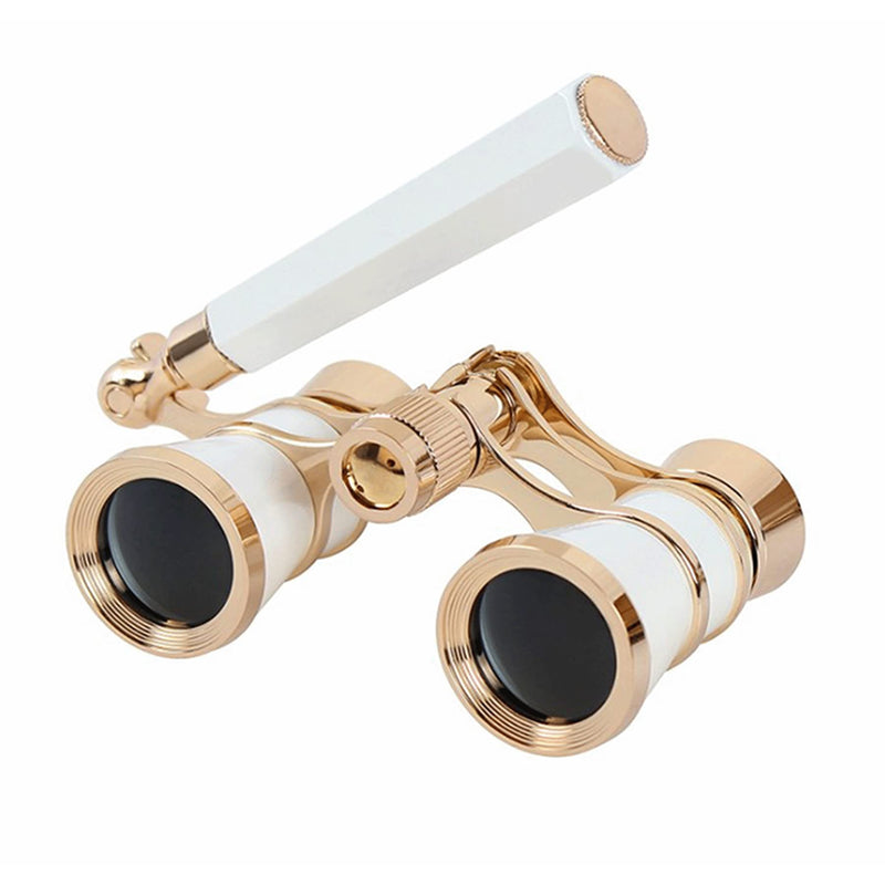 [AUSTRALIA] - Yourelexit® Opera Glasses Binoculars 3X25 Lorgnette Theater Glasses Optical BK9 Mini Compact Lightweight Built-in Foldable Adjustable Handle Vintage for Adults Kids Women in Musical Concert Cinema 