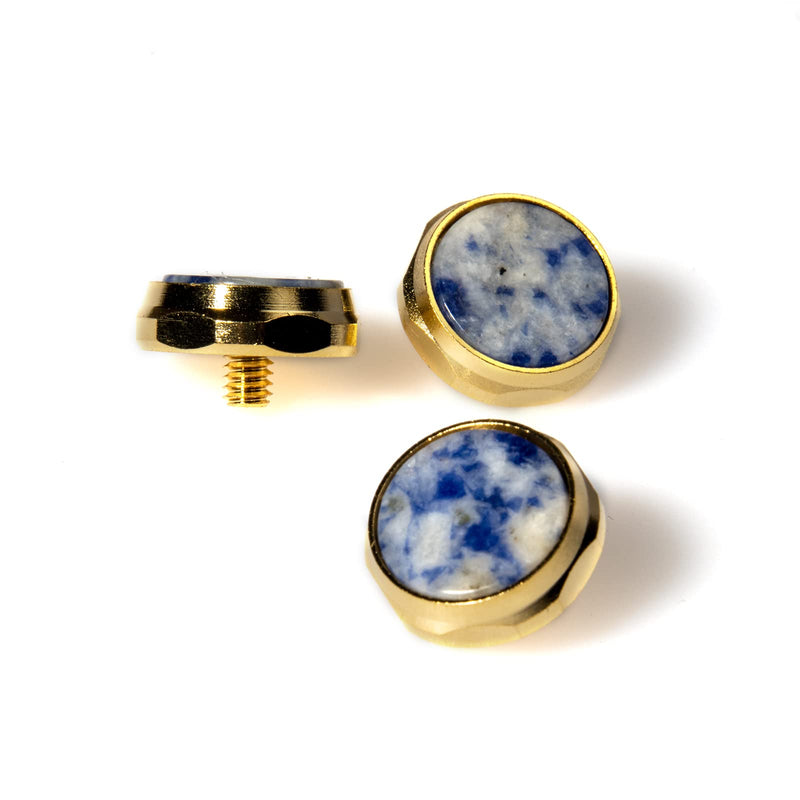 Cheerock Trumpet Valve Caps Finger Buttons Trumpet Replacement Accessories 3Pcs Dark Blue