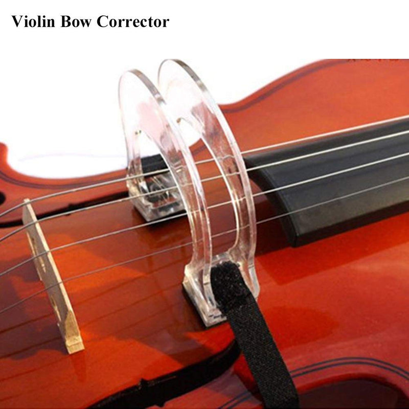 Tbest Violin Bow Collimator,Violin Bow Straighten Collimator Tool Violin Corrector Guide Tool Collimator for 1/8-1/4 1/2-4/4 Violin Practice Training Exercise Beginner (Suitable for 1/8-1/4 Violins)