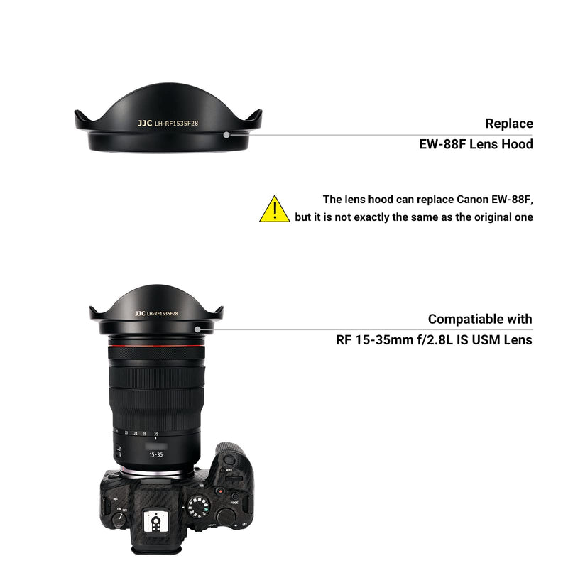 Lens Hood for Canon RF 15-35mm F2.8L is USM on EOS R6 R5 RP R Camera,Reversible Lens Shade Replace Canon EW-88F Lens Hood, Compatible with 82mm Filters and 82mm Lens Cap Replace Can.EW-88F