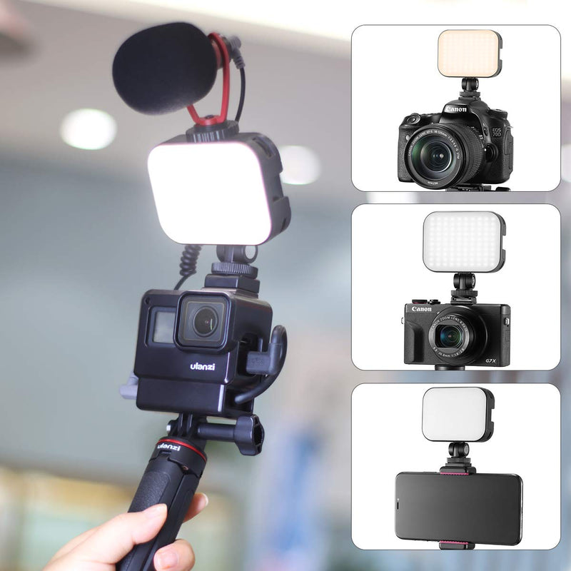 VIJIM Video LED Light, On-Camera Light, VL100C Bi-Color LED Video Light, Dimmable 2500-6500K Perfect for Cameras Photo Shooting, Phones, Video Lighting,LED Fill Lamp, Vlogging etc