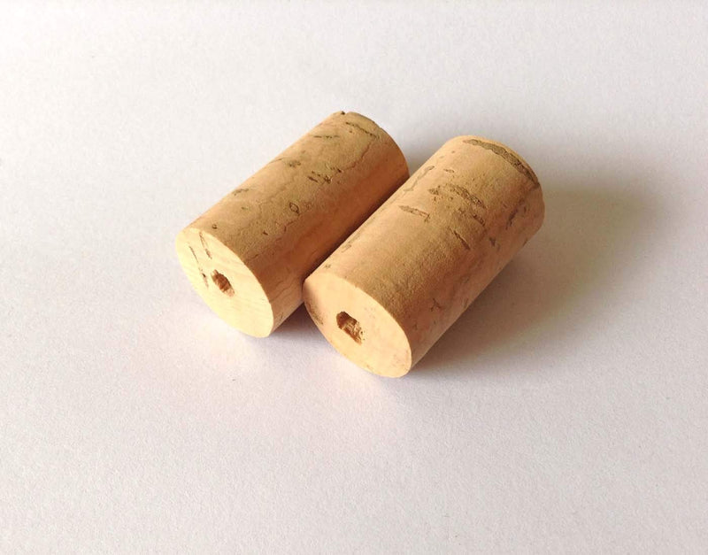 2x Length 32mm Flute Head Natural Cork Stopper Plug Musical Instruments Flute Repair Maintenance Parts Maintain Accessories Fitting