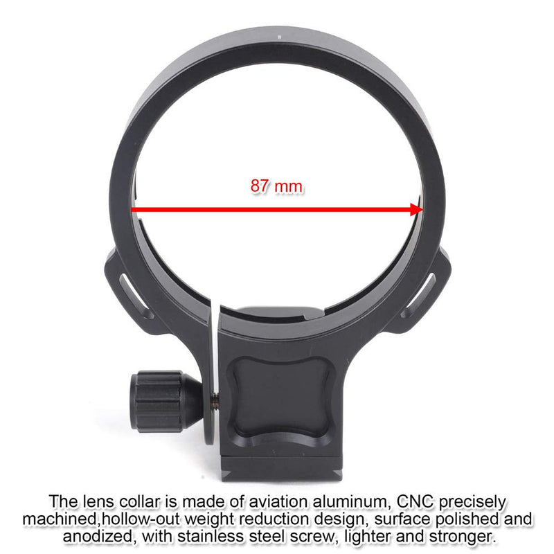 Tripod Mount Ring, CNC Machined Lens Collar Support Stand for Sigma 120-300mm f/2.8 DG OS HSM Sports Lens Bottom is ARCA Fit Quick Release Plate Compatible with Tripod Ball Head of ARCA-Swiss Fit