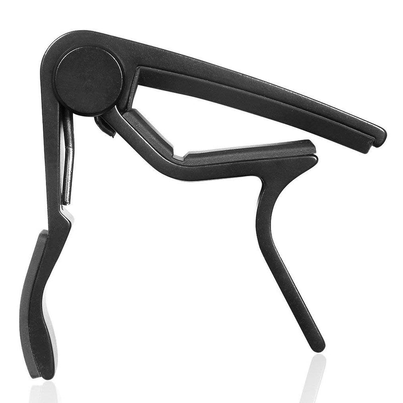 WINGO Quick-Change capo for Acoustic and Electric Guitars with 5 Picks for Free, Black.