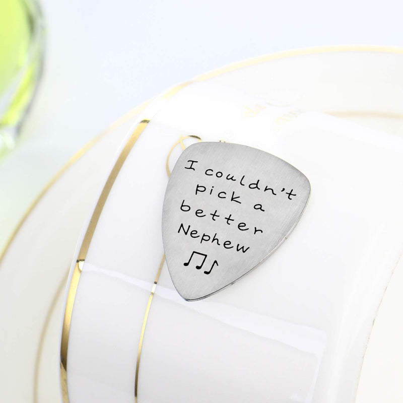 I Couldn’t Pick A Better Nephew Guitar Pick Jewelry Gift for Nephew Guitar Nephew Gifts