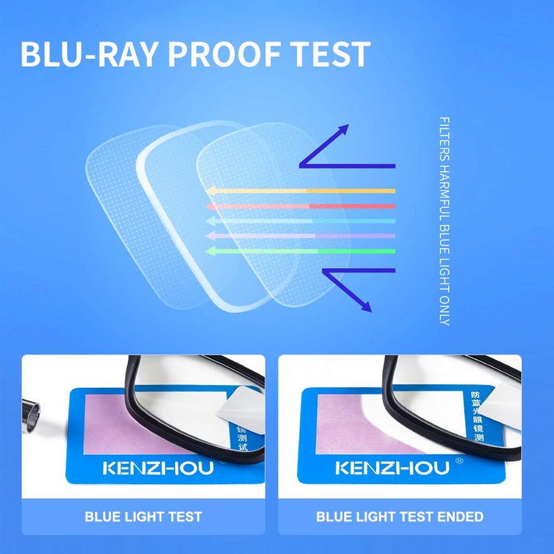Blue Light Blocking Computer Glasses 1 pack Anti Eyestrain Unisex(Men/Women) S.black