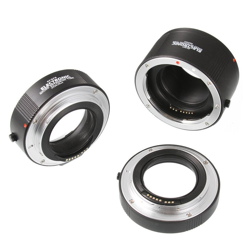 Fotga Macro AF Auto Focus Automatic Extension Tube Ring 13mm + 20mm + 36mm Set for Kenko Canon EF EF-S Lens Auto Focus Extension Tube