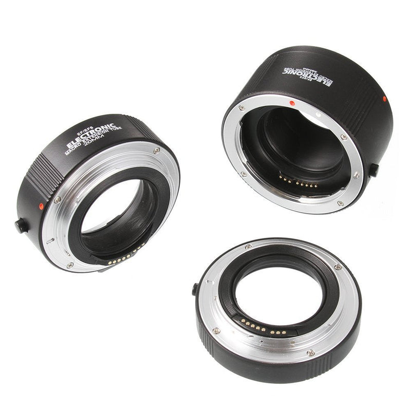 [AUSTRALIA] - FocusFoto Electronic Macro AF Auto Focus Automatic Extension Tube (13mm & 20mm & 36mm) Set DG for Canon EOSEF EF-S Mount Lens DSLR Camera 7D Mark II, 5D III IV, 1300D, 760D, 750D, 700D, 80D, 77D etc. 