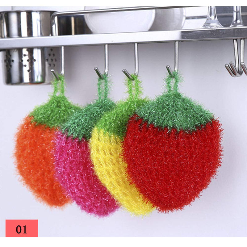 8Pcs Acrylic Dish/Pot Scrubbers for Kitchen Dish Washing/Washcloth, Hand-Knitted Washing Rags Towel, Non-Scratch for Stainless Steel(Mixed Color)