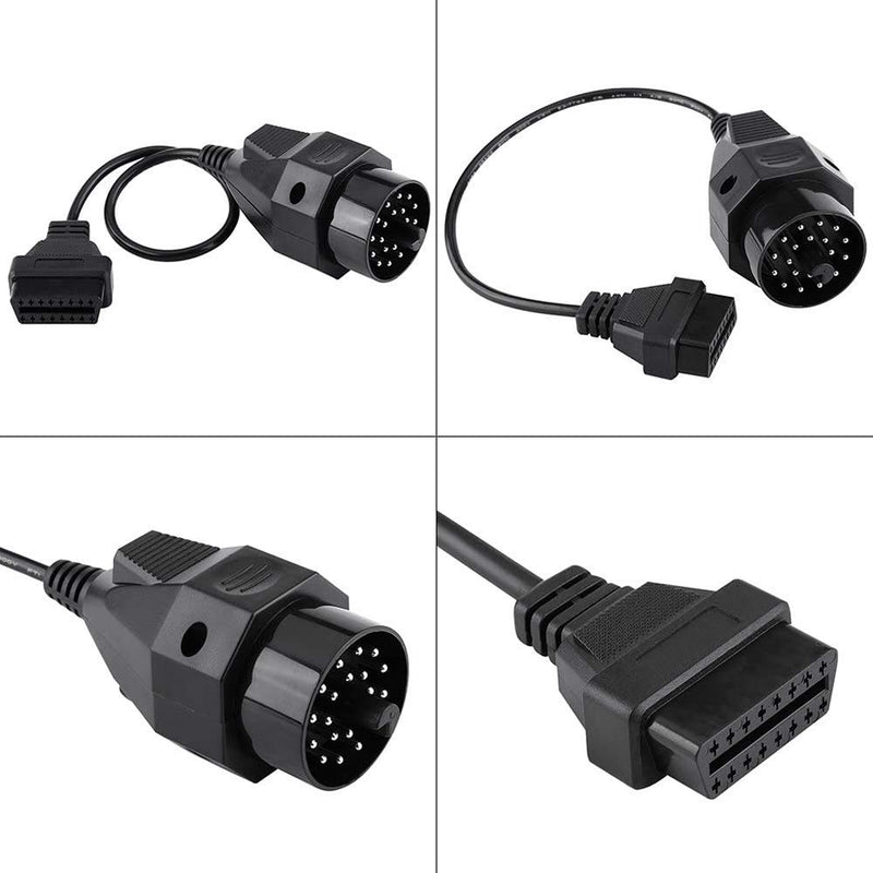 20 Pin to 16 Pin OBD2 Adapter Cable 20Pin to 16Pin OBDII Diagnostic Connector for BMW E36 E38 E39 E46 E53 X 5 Z3