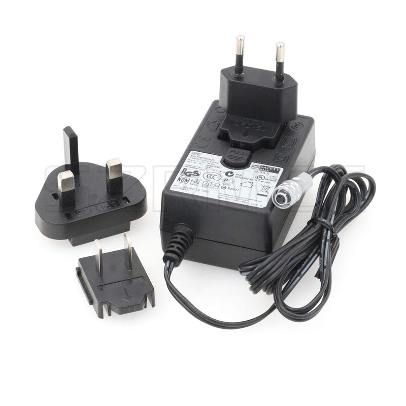 SZRMCC SF610 2 Pin AC DC 12V 3A Power Adapter with US UK EU Plugs for BMPCC Blackmagic Pocket Cinema Camera 4K 6k