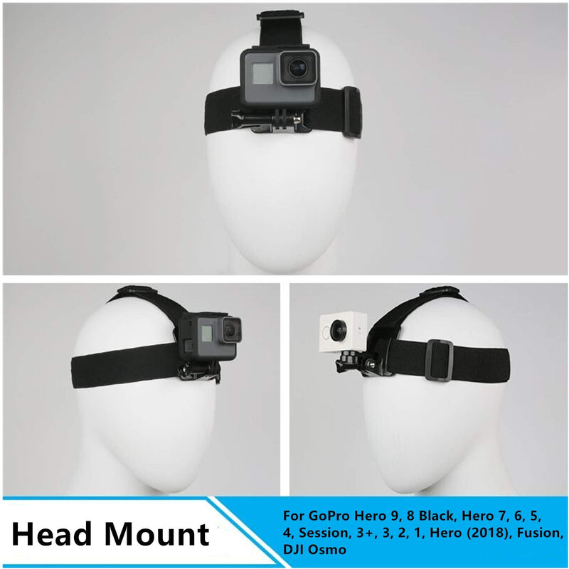 Dream Bull Chest Mount Harness Chesty Vest Head Mount Strap for Action Camera Compatible with GoPro Hero 10,9,8,Max,Go Pro Hero 7,6, 5,4, Session,3+,3,Hero (2018),Fusion,DJI Osmo,AKASO
